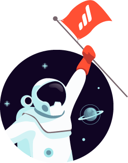 Astronauta levantando bandera Escala.png